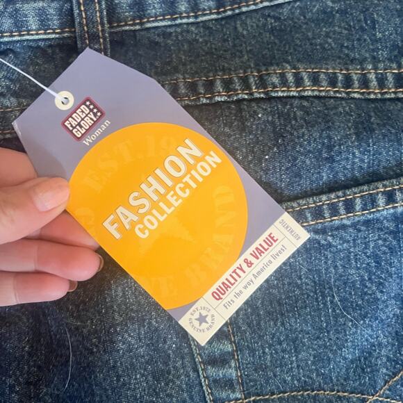 Y2K Faded Glory Floral Embroidered Bootcut Jeans 22W NWT Boho Festival Feminine - Picture 6 of 7